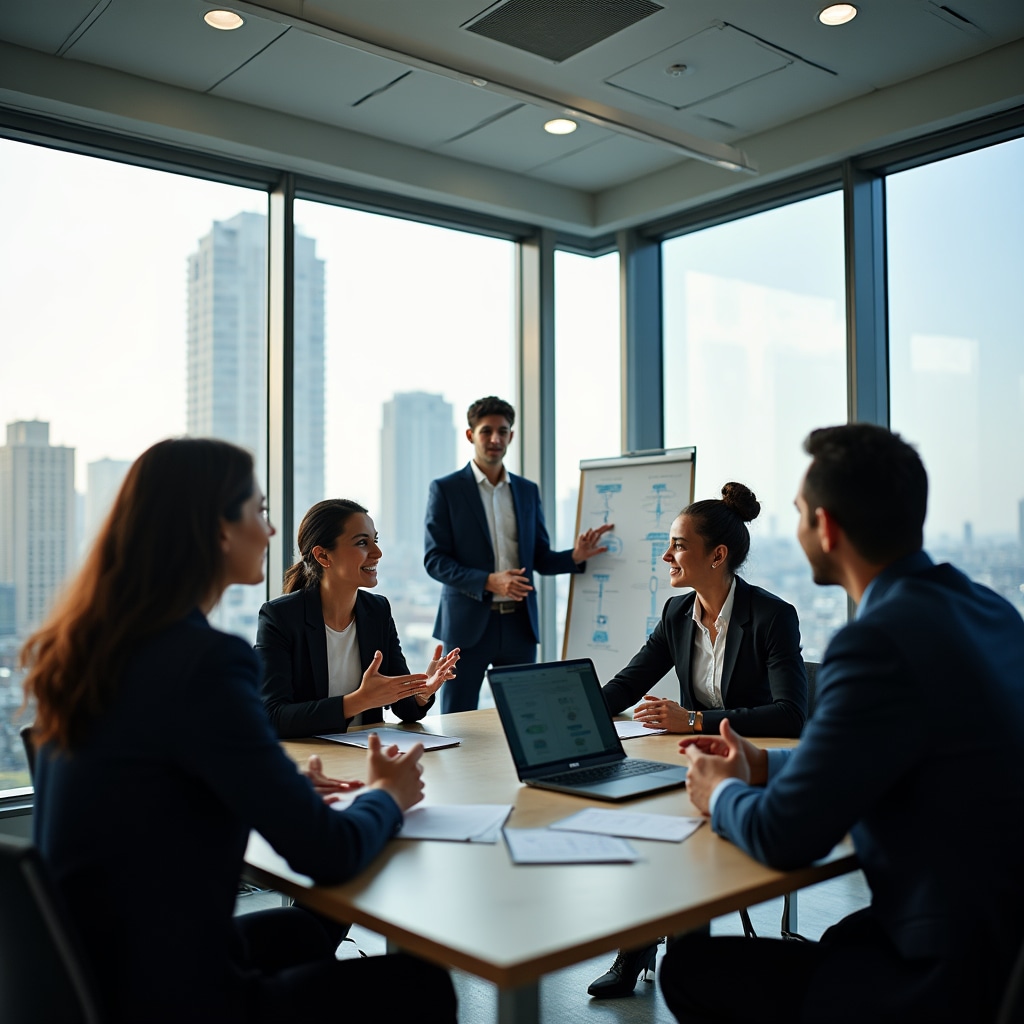 HR professionals engaged in interactive conflict resolution workshop